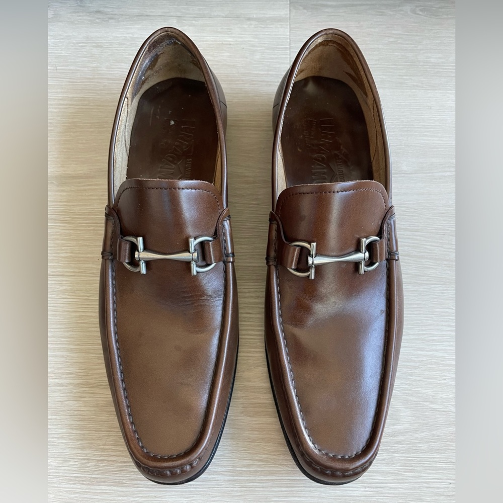 Salvatore Ferragamo Loafer with Gancini Ornament, Size 9. Great Condition